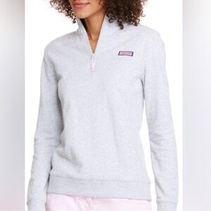 Vineyard Vines Grey Shep Half-Zip Pullover